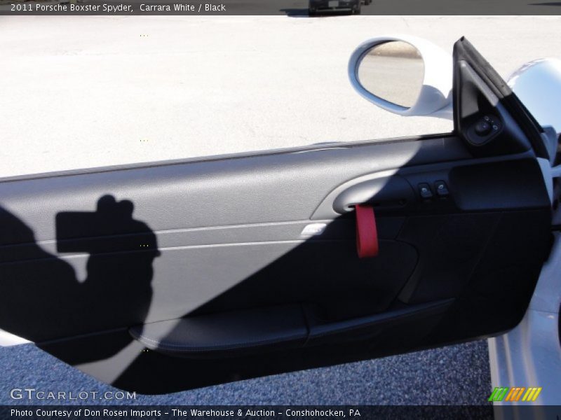 Carrara White / Black 2011 Porsche Boxster Spyder