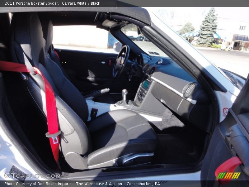 Carrara White / Black 2011 Porsche Boxster Spyder