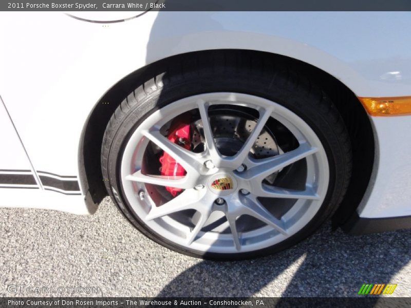 Carrara White / Black 2011 Porsche Boxster Spyder