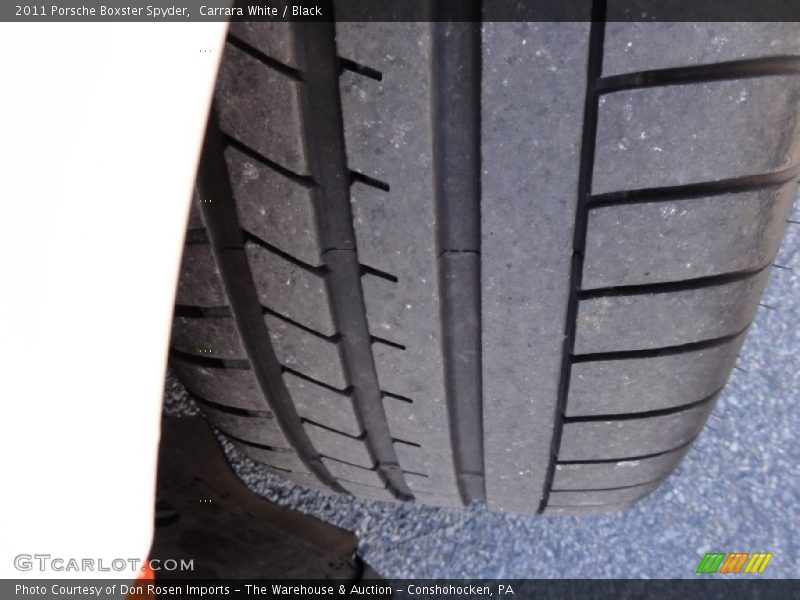 Carrara White / Black 2011 Porsche Boxster Spyder