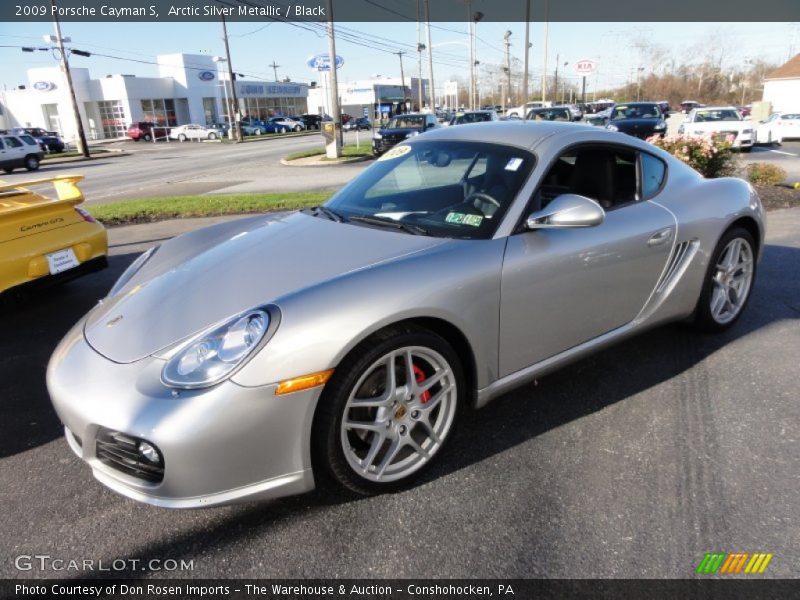 Arctic Silver Metallic / Black 2009 Porsche Cayman S
