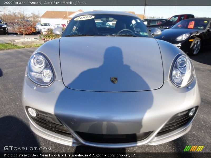 Arctic Silver Metallic / Black 2009 Porsche Cayman S