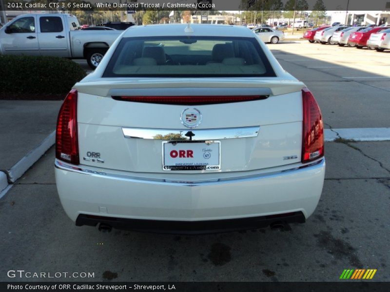 White Diamond Tricoat / Cashmere/Cocoa 2012 Cadillac CTS 3.6 Sedan