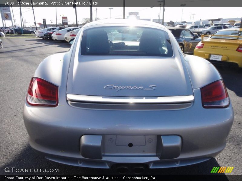 Arctic Silver Metallic / Black 2009 Porsche Cayman S