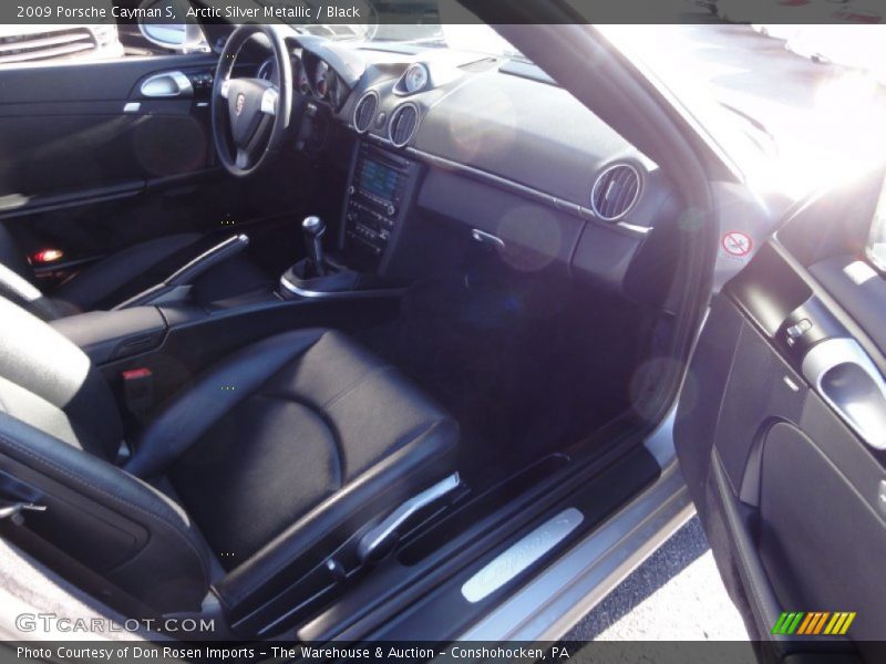Arctic Silver Metallic / Black 2009 Porsche Cayman S