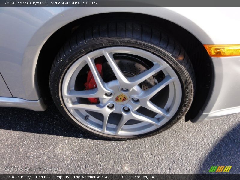 Arctic Silver Metallic / Black 2009 Porsche Cayman S