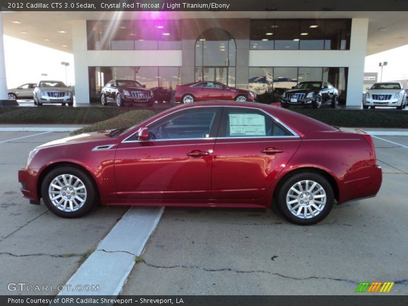 Crystal Red Tintcoat / Light Titanium/Ebony 2012 Cadillac CTS 3.0 Sedan