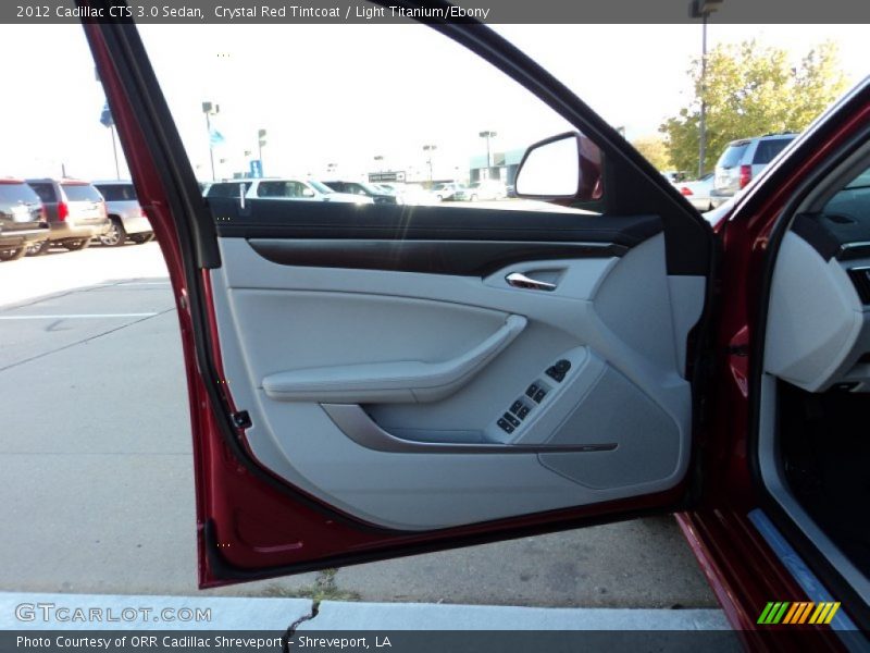 Crystal Red Tintcoat / Light Titanium/Ebony 2012 Cadillac CTS 3.0 Sedan