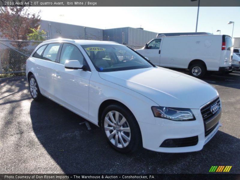 Ibis White / Beige 2010 Audi A4 2.0T quattro Avant