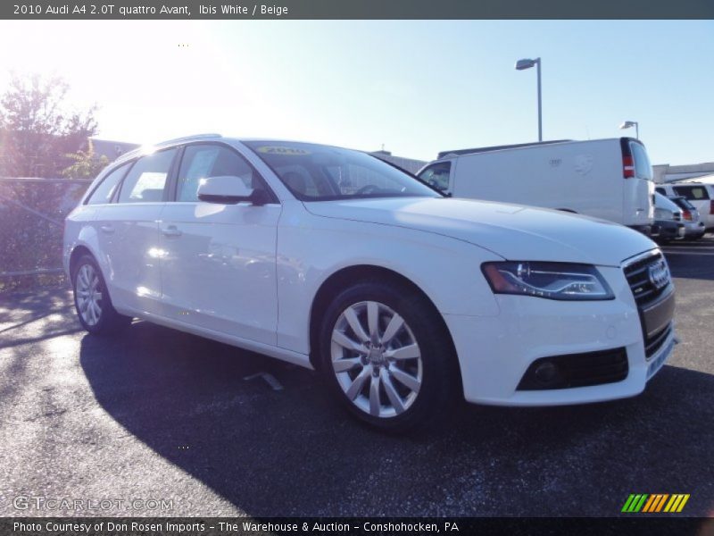 Ibis White / Beige 2010 Audi A4 2.0T quattro Avant