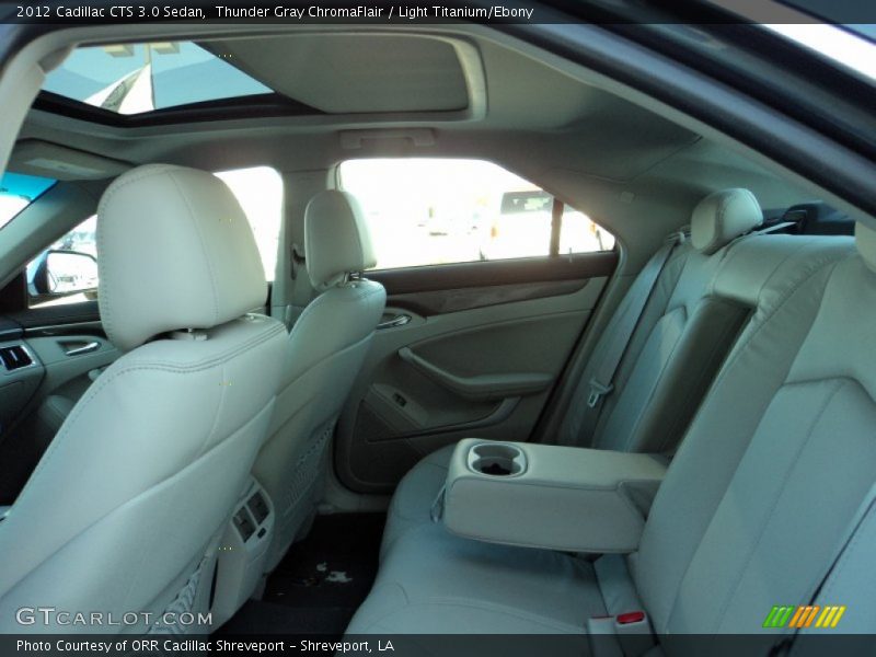 Thunder Gray ChromaFlair / Light Titanium/Ebony 2012 Cadillac CTS 3.0 Sedan