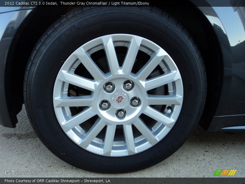 Thunder Gray ChromaFlair / Light Titanium/Ebony 2012 Cadillac CTS 3.0 Sedan