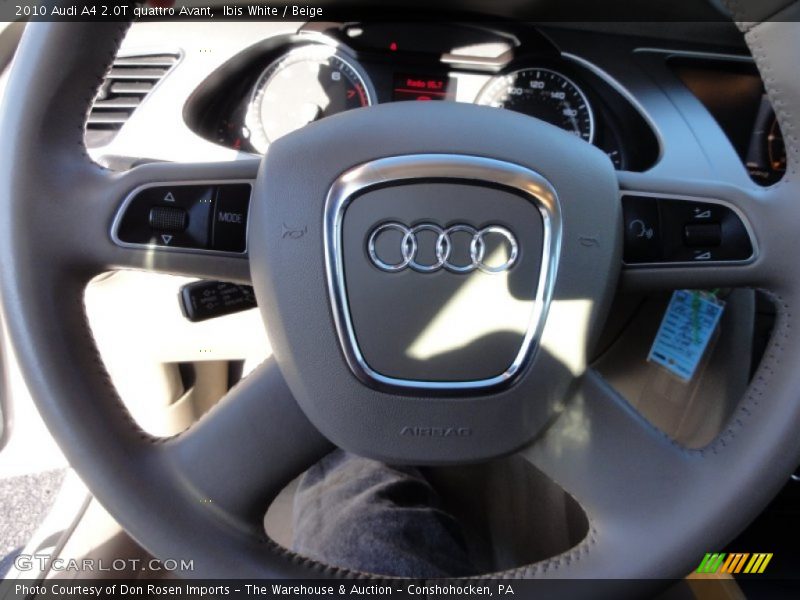 Ibis White / Beige 2010 Audi A4 2.0T quattro Avant