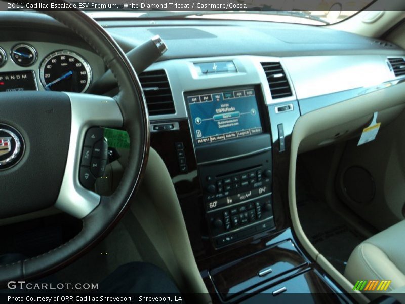 White Diamond Tricoat / Cashmere/Cocoa 2011 Cadillac Escalade ESV Premium
