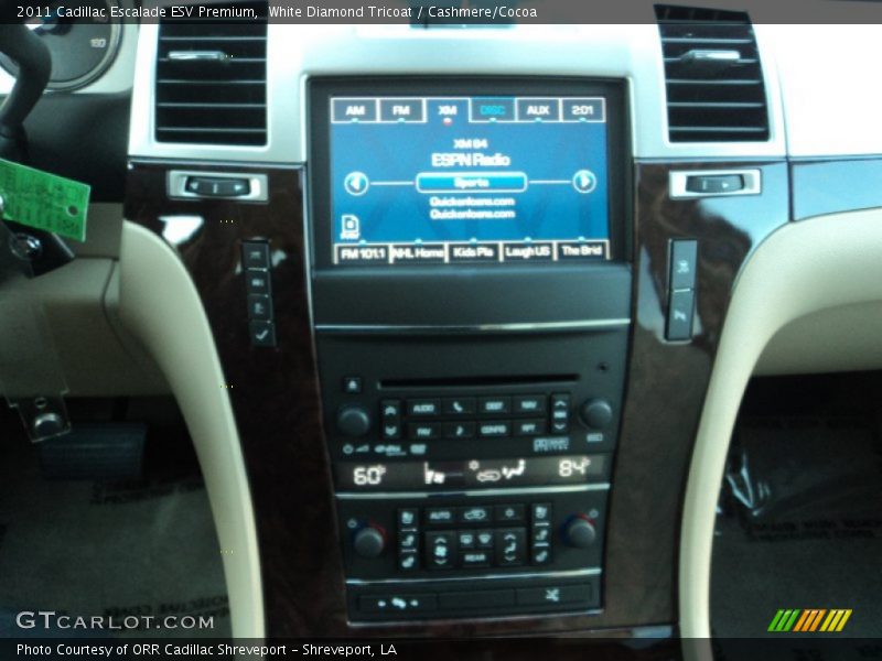 White Diamond Tricoat / Cashmere/Cocoa 2011 Cadillac Escalade ESV Premium