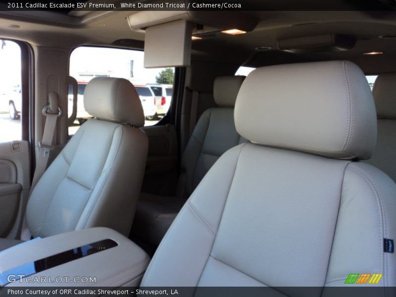 White Diamond Tricoat / Cashmere/Cocoa 2011 Cadillac Escalade ESV Premium