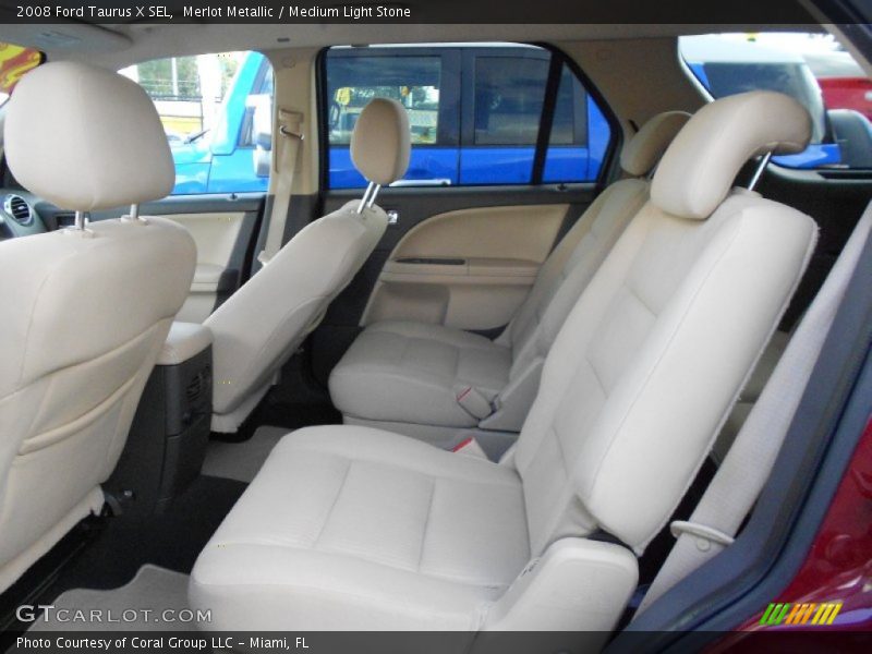 Merlot Metallic / Medium Light Stone 2008 Ford Taurus X SEL