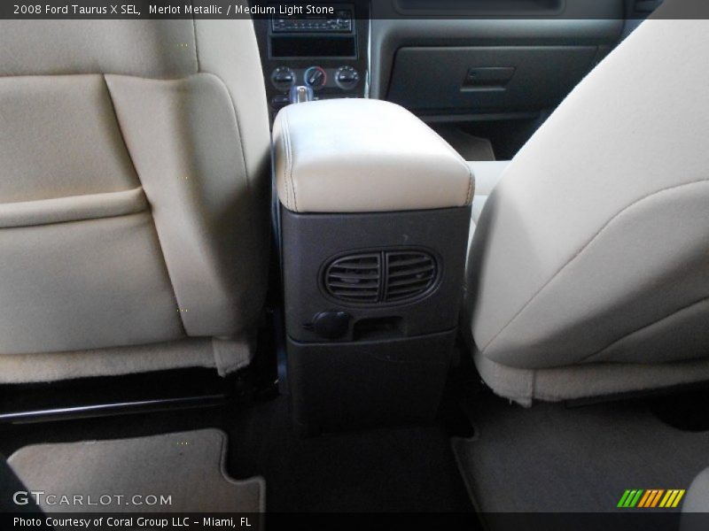 Merlot Metallic / Medium Light Stone 2008 Ford Taurus X SEL