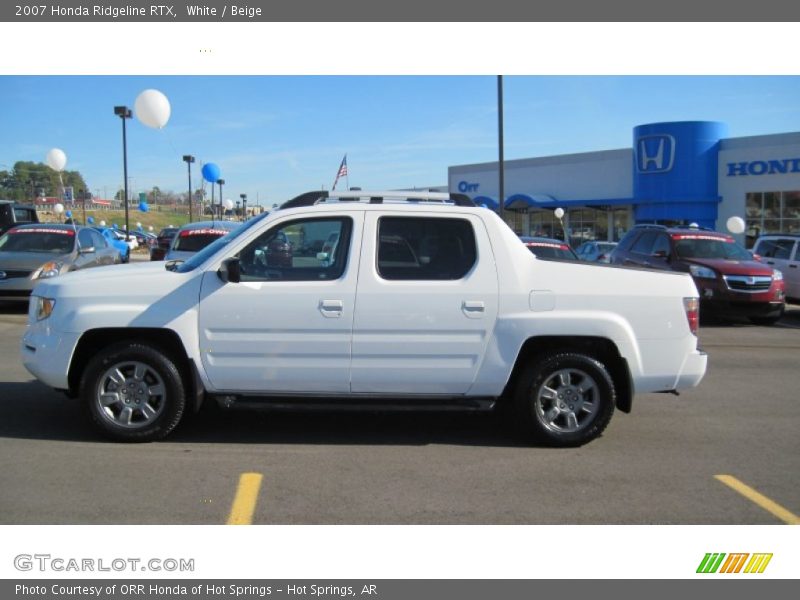 White / Beige 2007 Honda Ridgeline RTX