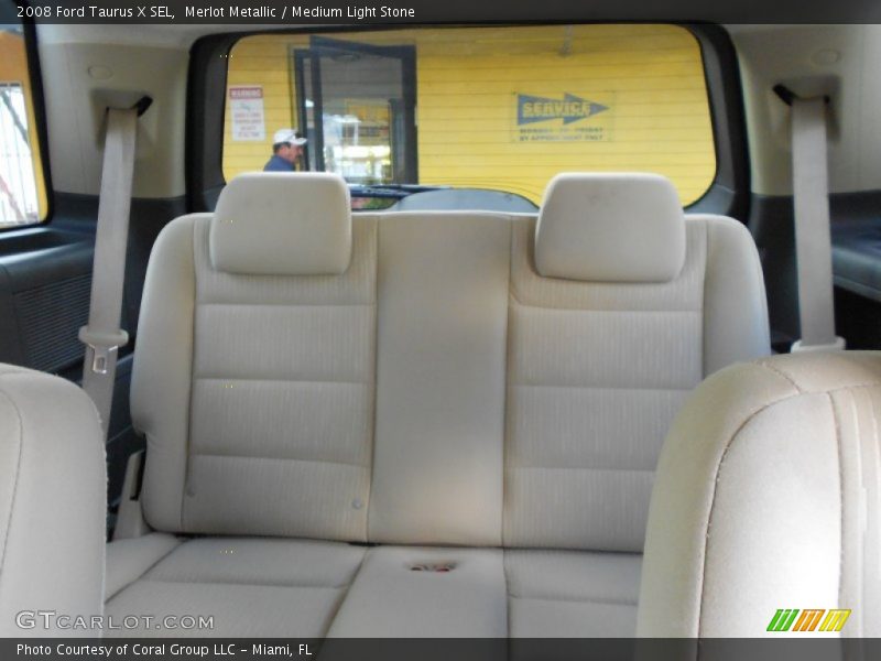 Merlot Metallic / Medium Light Stone 2008 Ford Taurus X SEL