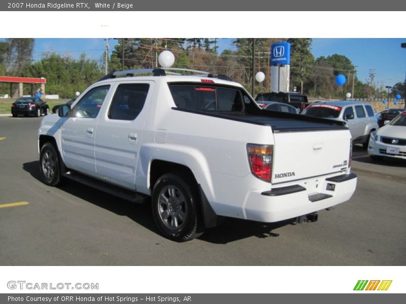 White / Beige 2007 Honda Ridgeline RTX