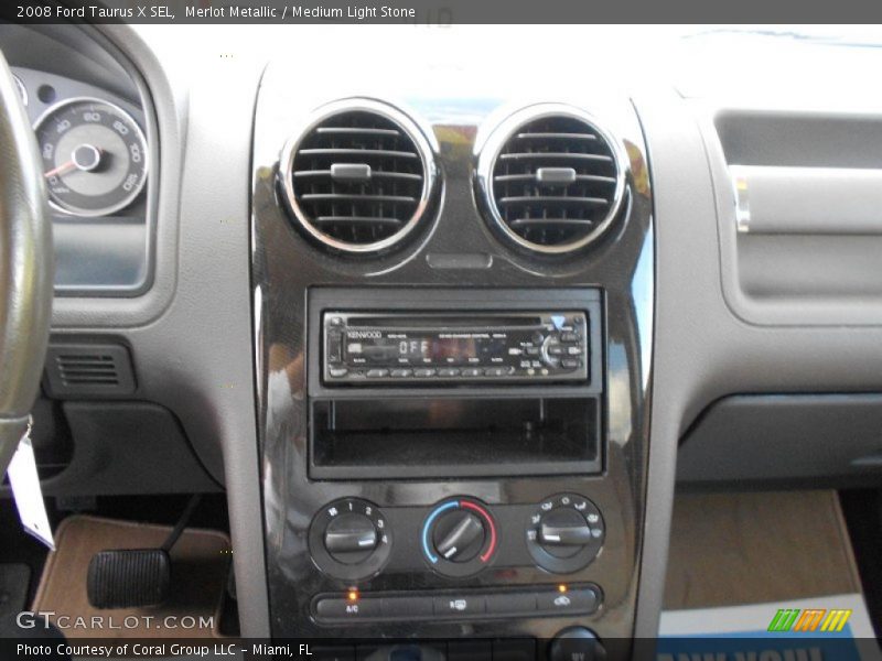 Merlot Metallic / Medium Light Stone 2008 Ford Taurus X SEL