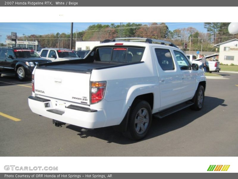 White / Beige 2007 Honda Ridgeline RTX