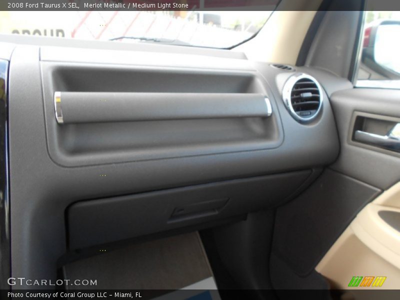 Merlot Metallic / Medium Light Stone 2008 Ford Taurus X SEL