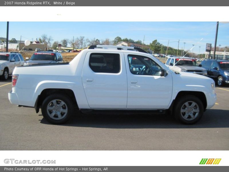 White / Beige 2007 Honda Ridgeline RTX