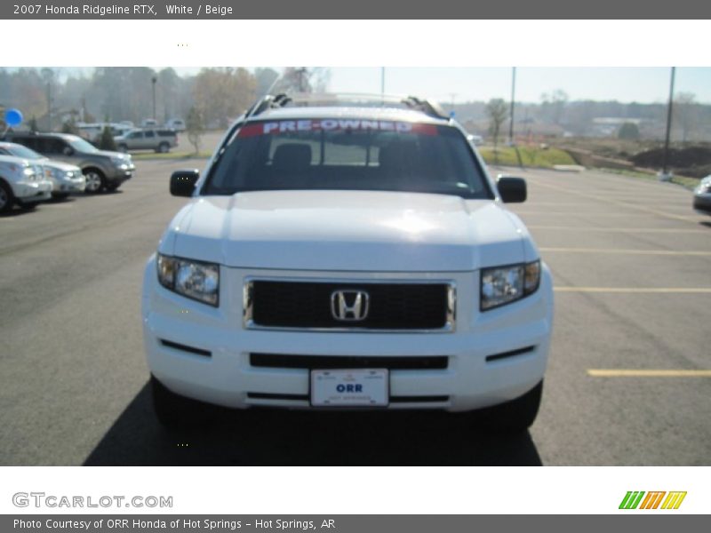 White / Beige 2007 Honda Ridgeline RTX