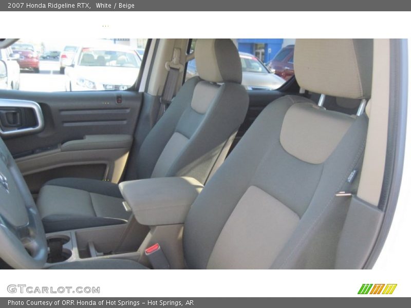 White / Beige 2007 Honda Ridgeline RTX