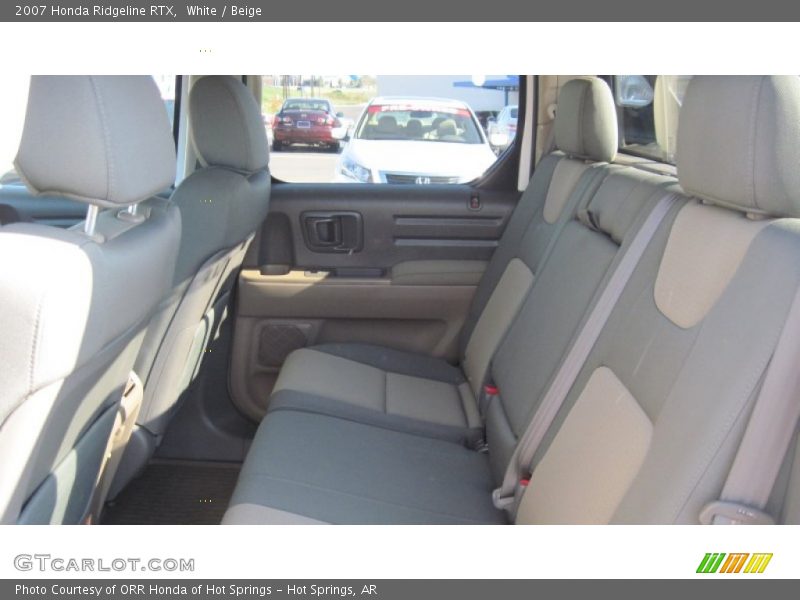 White / Beige 2007 Honda Ridgeline RTX
