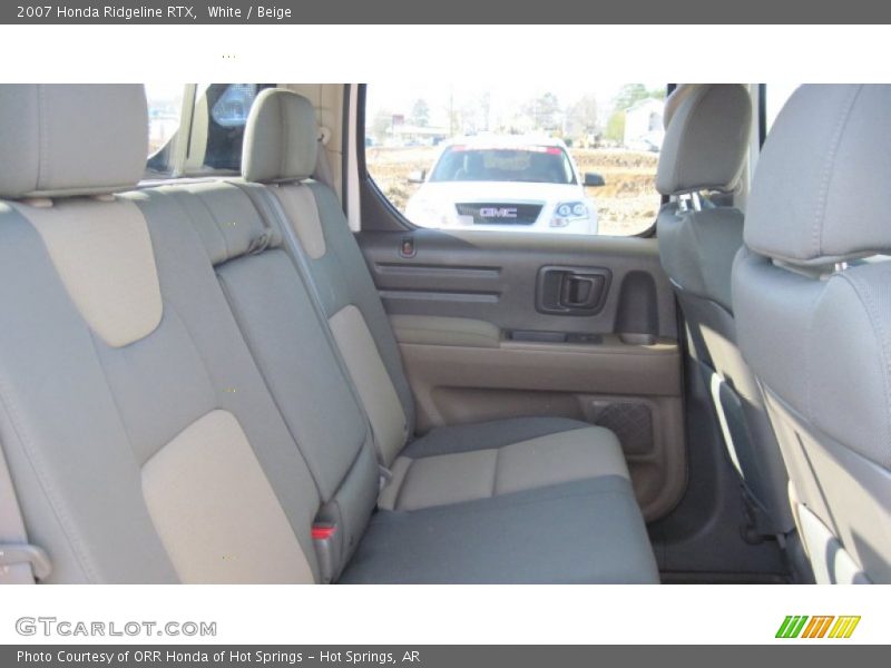 White / Beige 2007 Honda Ridgeline RTX