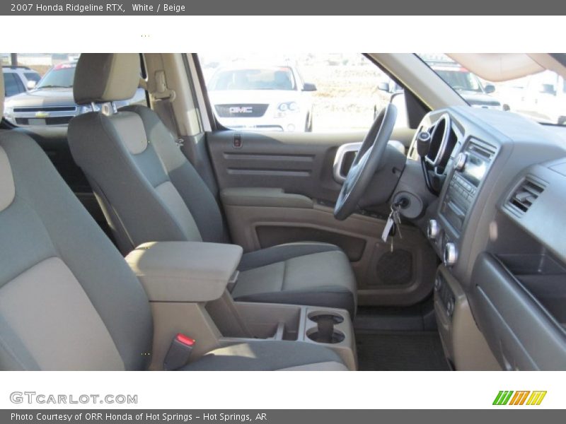 White / Beige 2007 Honda Ridgeline RTX