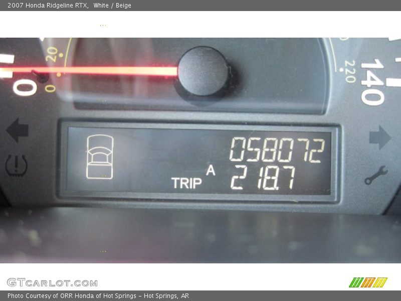 White / Beige 2007 Honda Ridgeline RTX