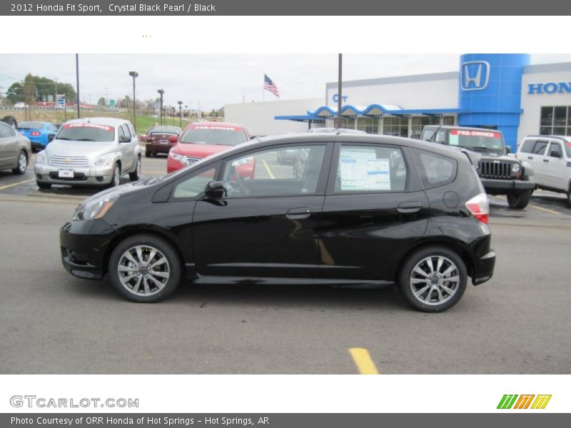 Crystal Black Pearl / Black 2012 Honda Fit Sport