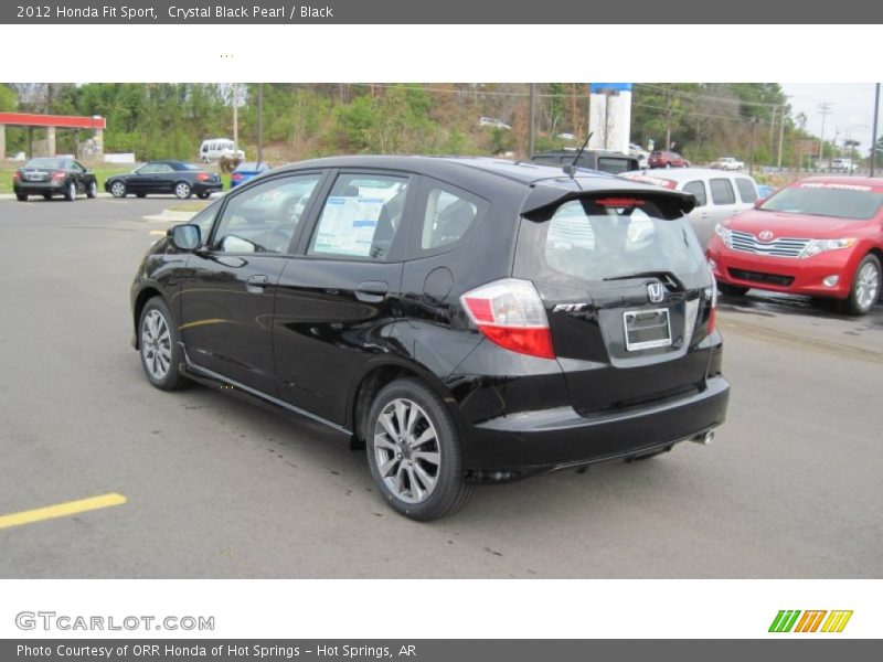 Crystal Black Pearl / Black 2012 Honda Fit Sport