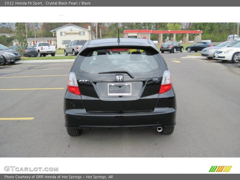 Crystal Black Pearl / Black 2012 Honda Fit Sport