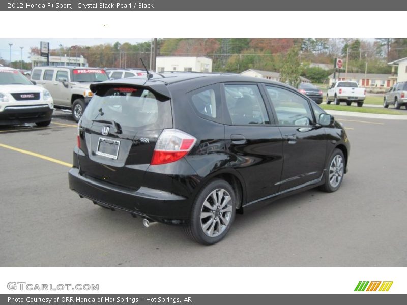 Crystal Black Pearl / Black 2012 Honda Fit Sport