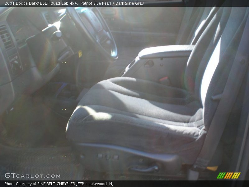 Patriot Blue Pearl / Dark Slate Gray 2001 Dodge Dakota SLT Quad Cab 4x4