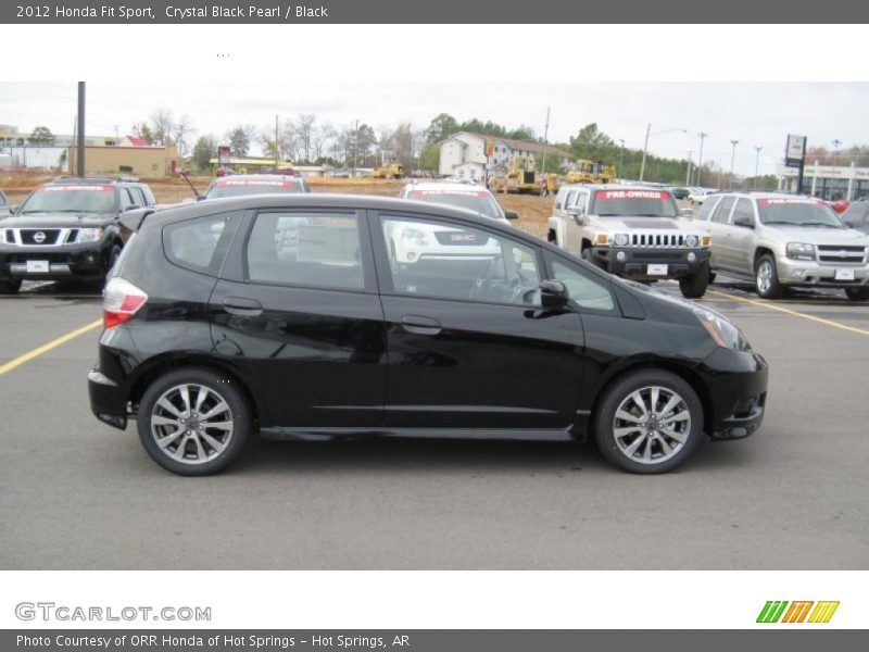 Crystal Black Pearl / Black 2012 Honda Fit Sport