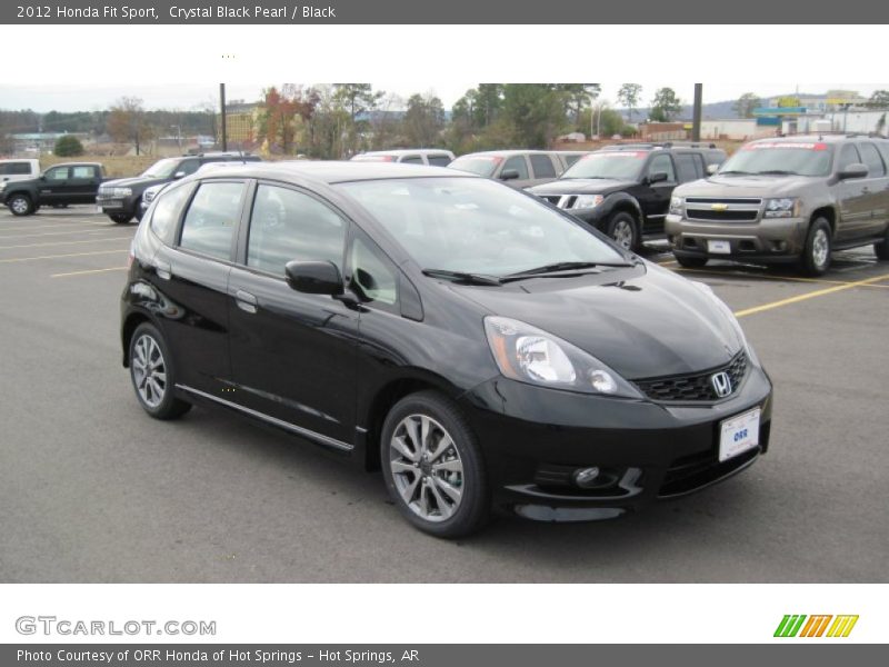 Crystal Black Pearl / Black 2012 Honda Fit Sport