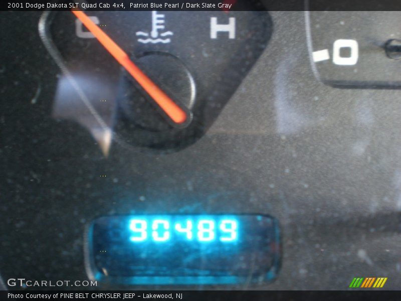 Patriot Blue Pearl / Dark Slate Gray 2001 Dodge Dakota SLT Quad Cab 4x4