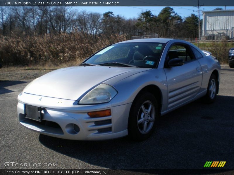 Sterling Silver Metallic / Midnight 2003 Mitsubishi Eclipse RS Coupe