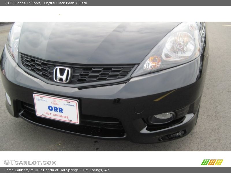 Crystal Black Pearl / Black 2012 Honda Fit Sport