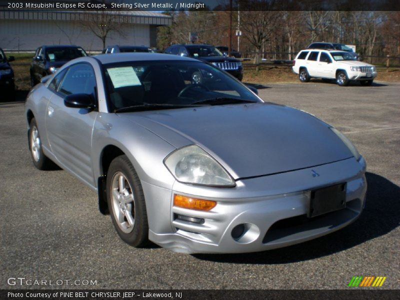 Sterling Silver Metallic / Midnight 2003 Mitsubishi Eclipse RS Coupe