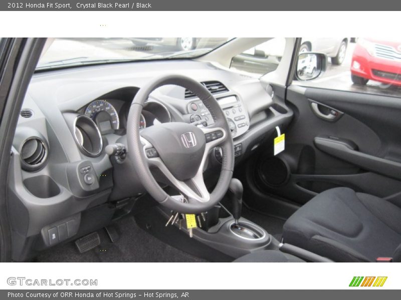 Crystal Black Pearl / Black 2012 Honda Fit Sport