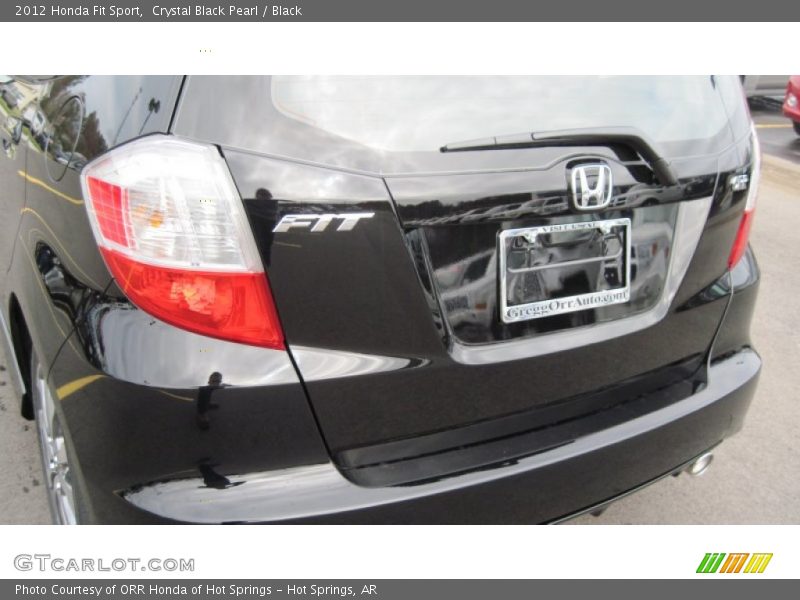 Crystal Black Pearl / Black 2012 Honda Fit Sport