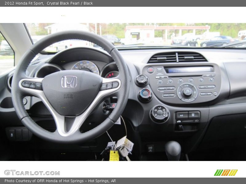 Crystal Black Pearl / Black 2012 Honda Fit Sport