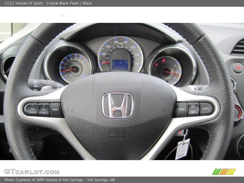 Crystal Black Pearl / Black 2012 Honda Fit Sport